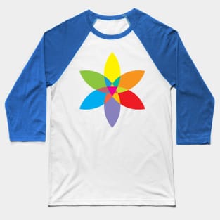 LGBT Pride Flower Baseball T-Shirt